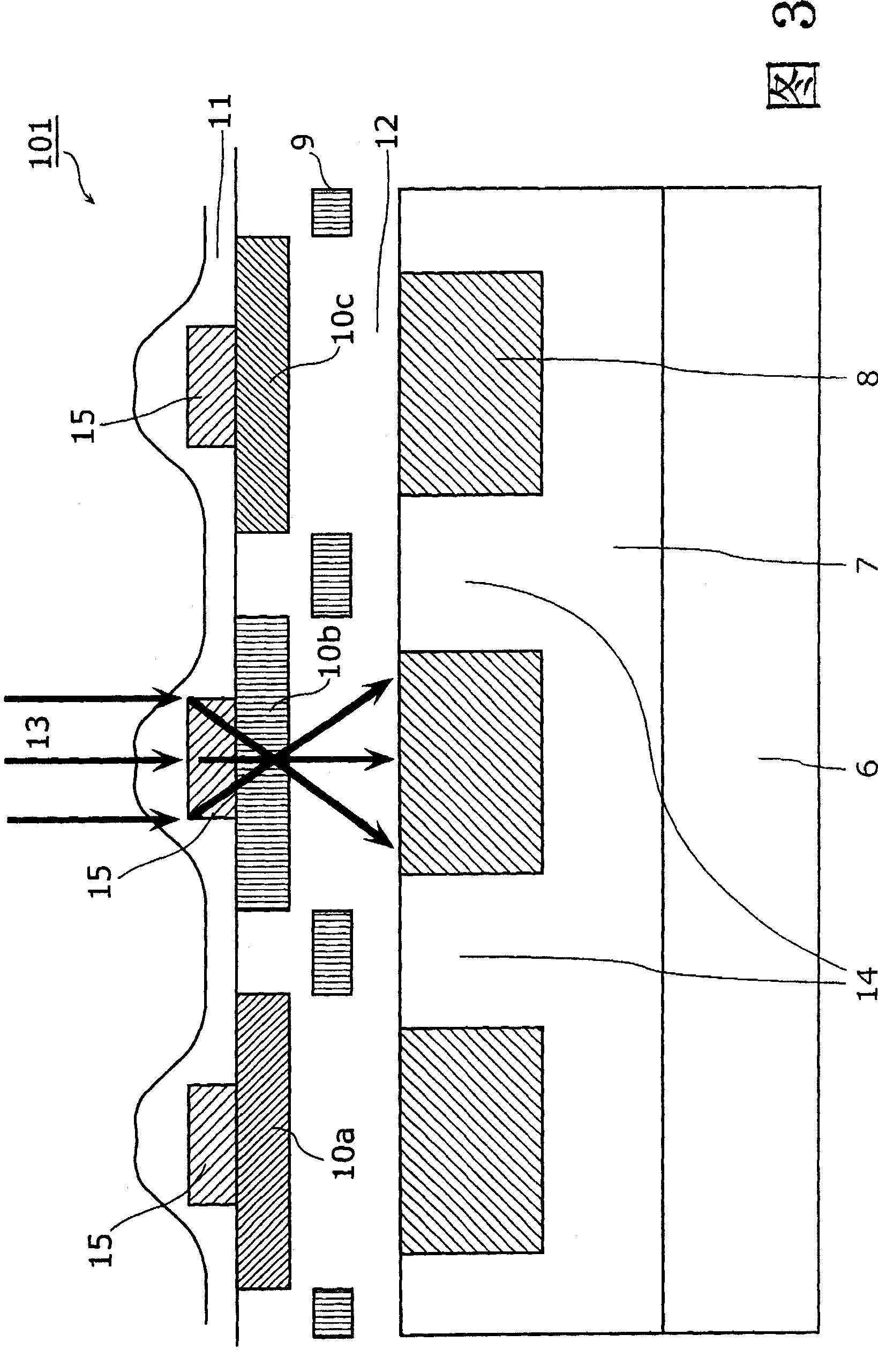 Solid imaging device, method for manufacturing the same, and camera using the same