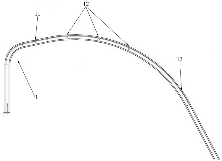 Interventional catheter with side hole, and coaxial micro-catheter intubation method going through side hole