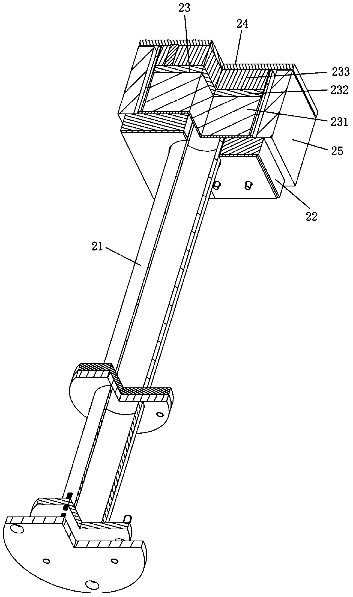 Workpiece bearing platform and heating device for testing reflectivity of wave absorbing material