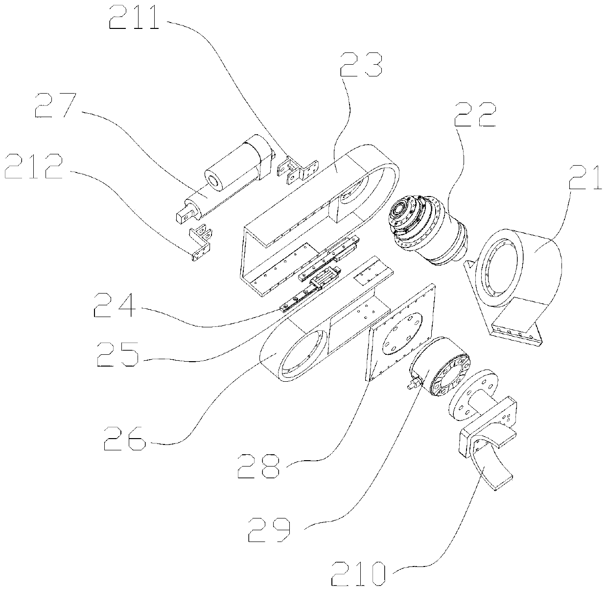 Four-degree-of-freedom elbow and wrist joint rehabilitation robot