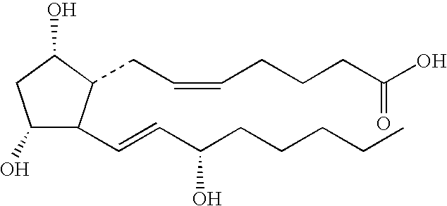 Compositions and methods for treating hair loss using non-naturally occurring prostaglandins