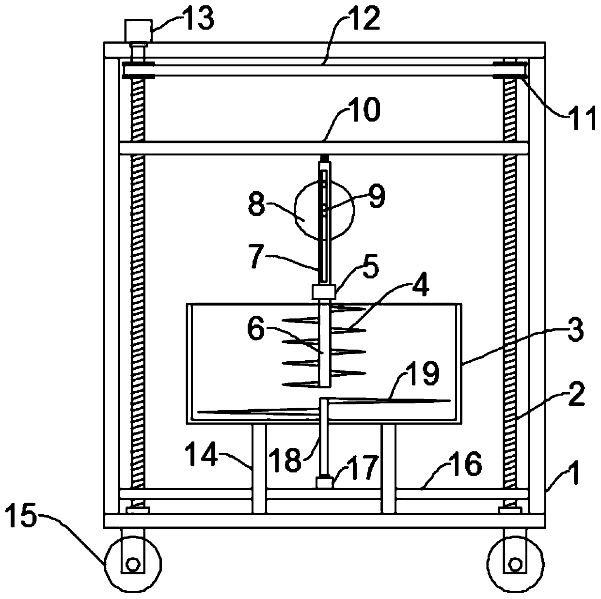 Efficient pulverizing device for crude medicine processing