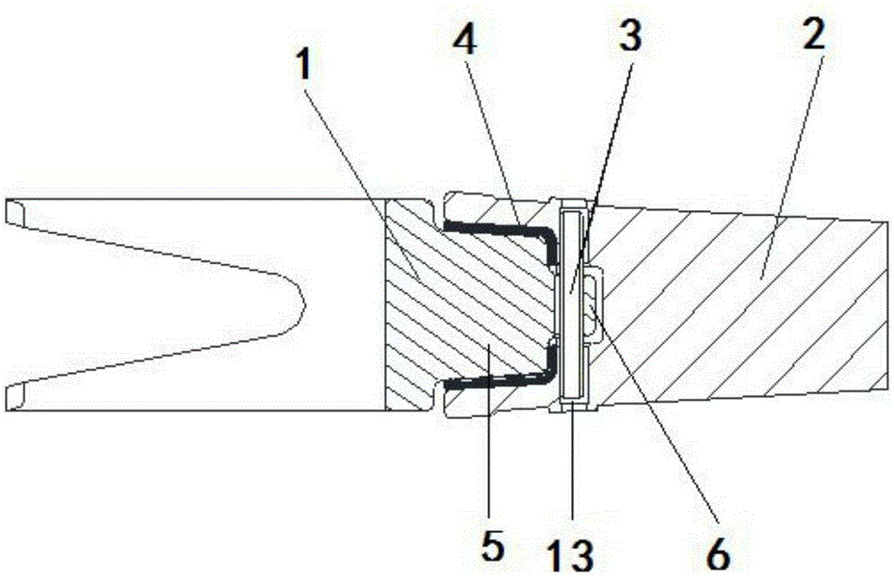 Novel buffer type tooth holder and bucket tooth combining device of excavator