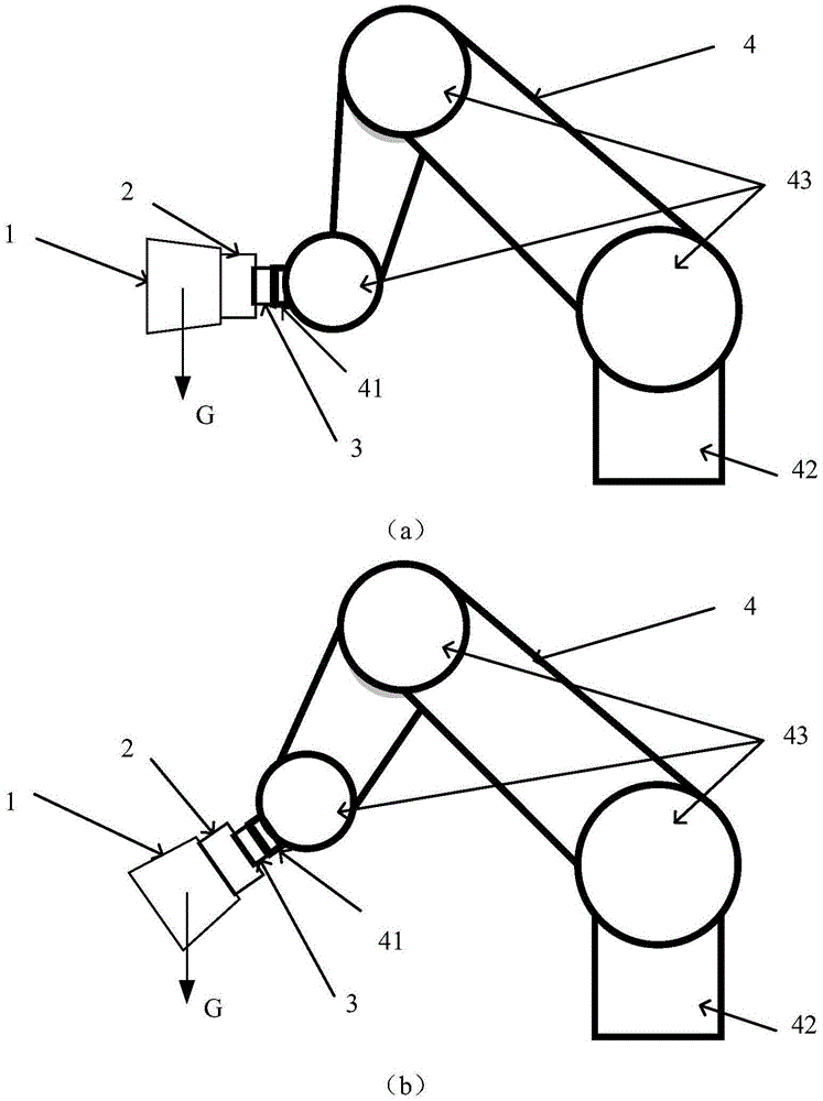 Force control traction and swinging multi-degree-of-freedom mechanical arm control device and method