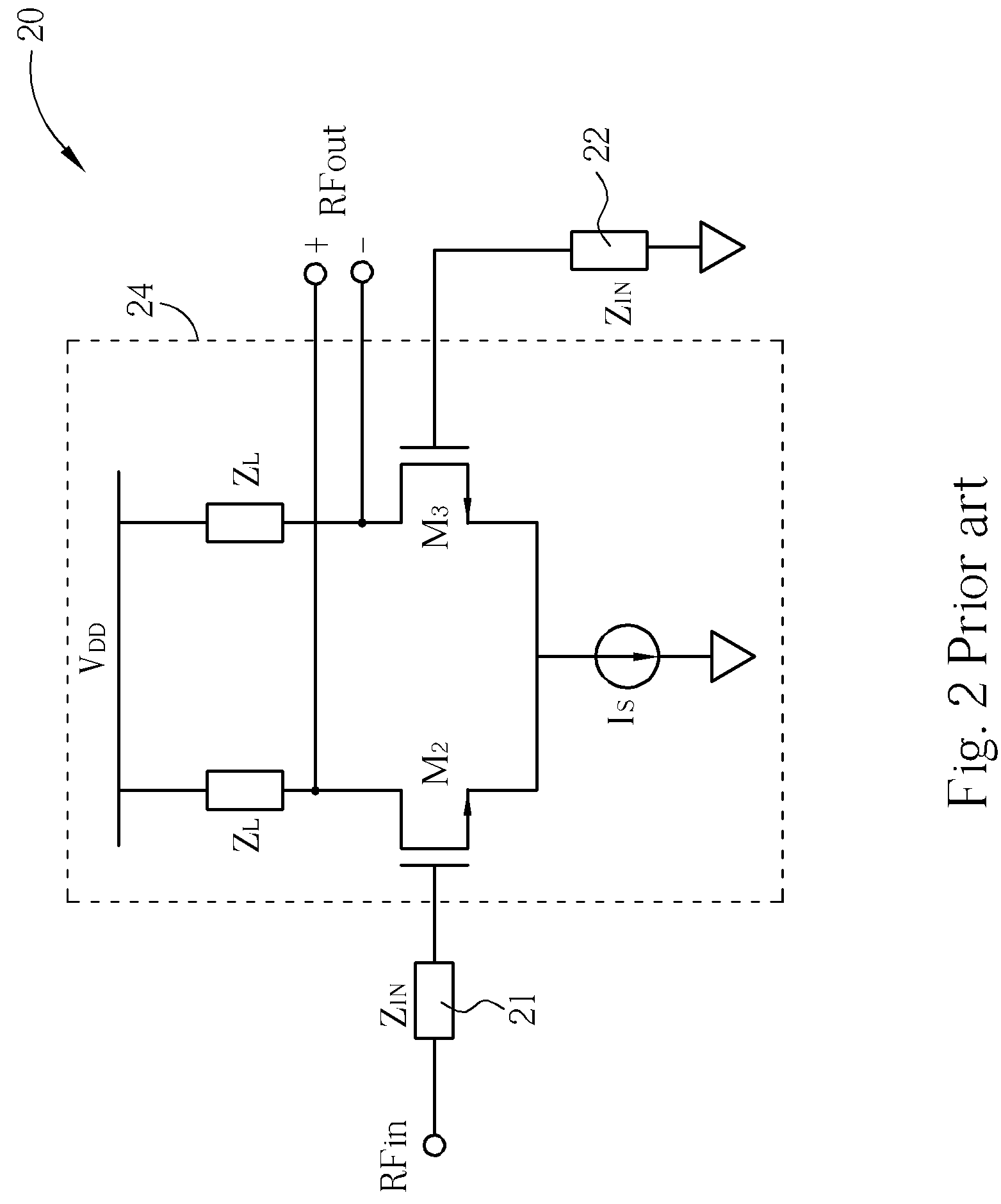 Low noise and high gain low noise amplifier