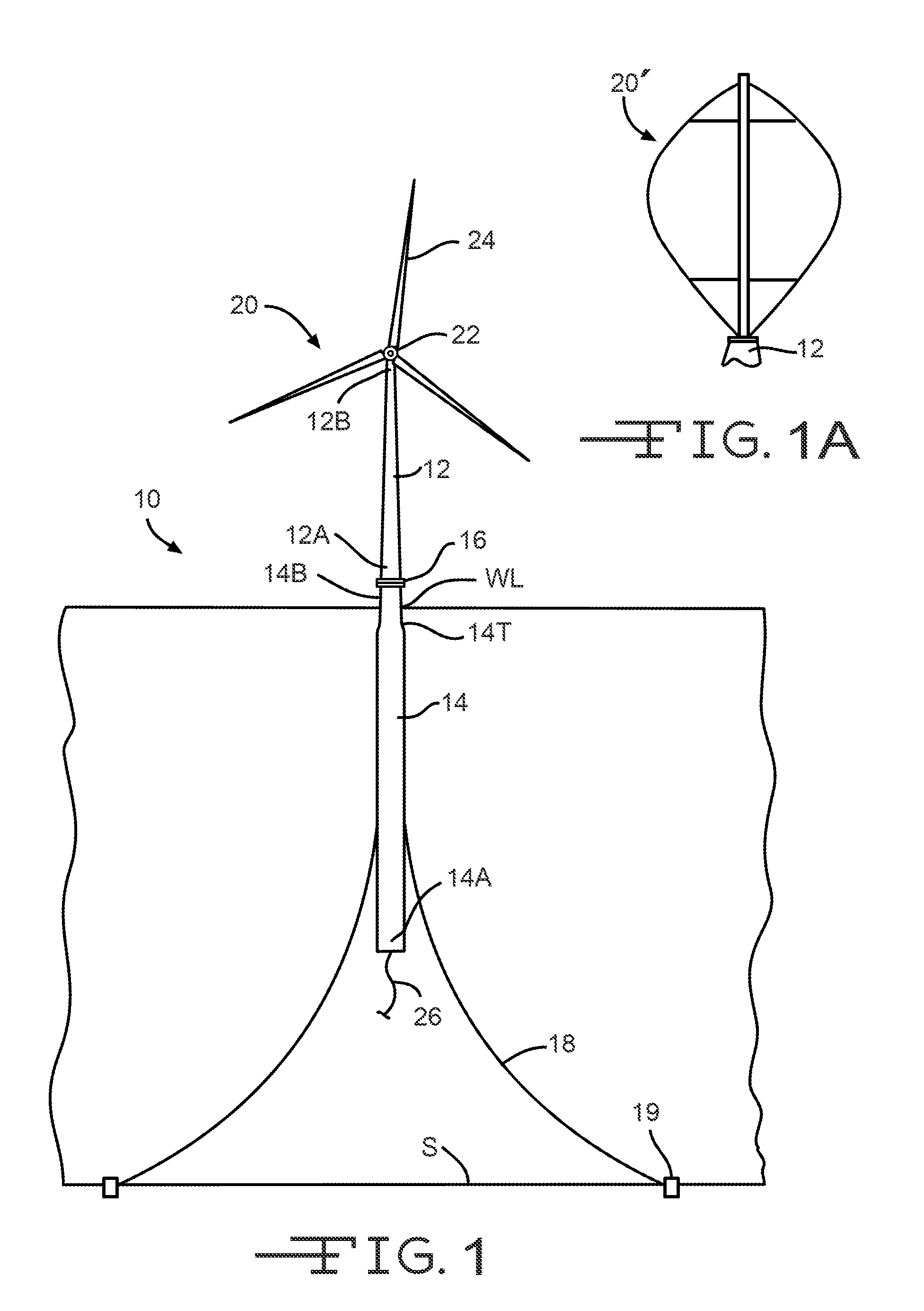 Floating wind turbine platform and method of assembling