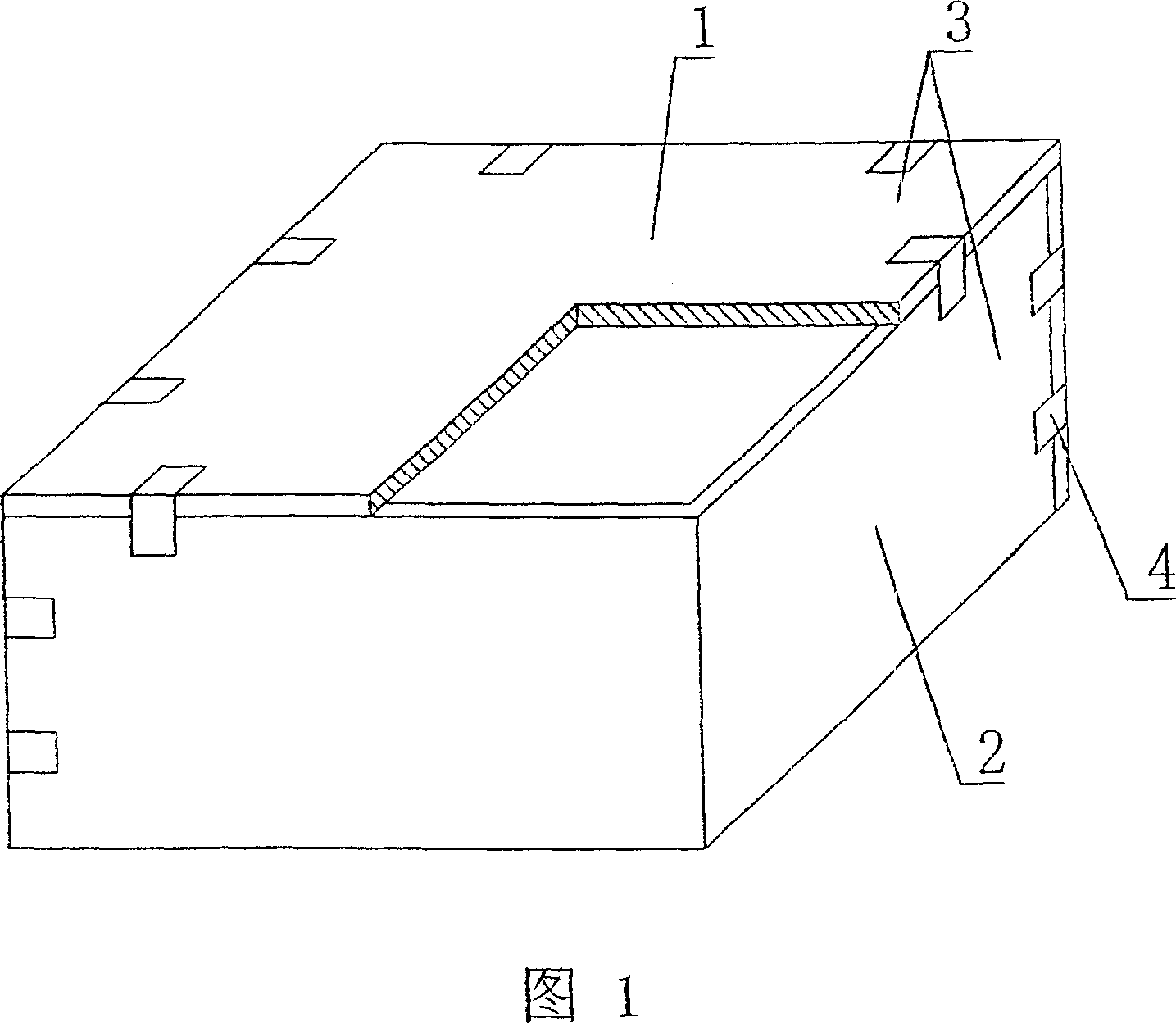 Cavity form component for concrete filling