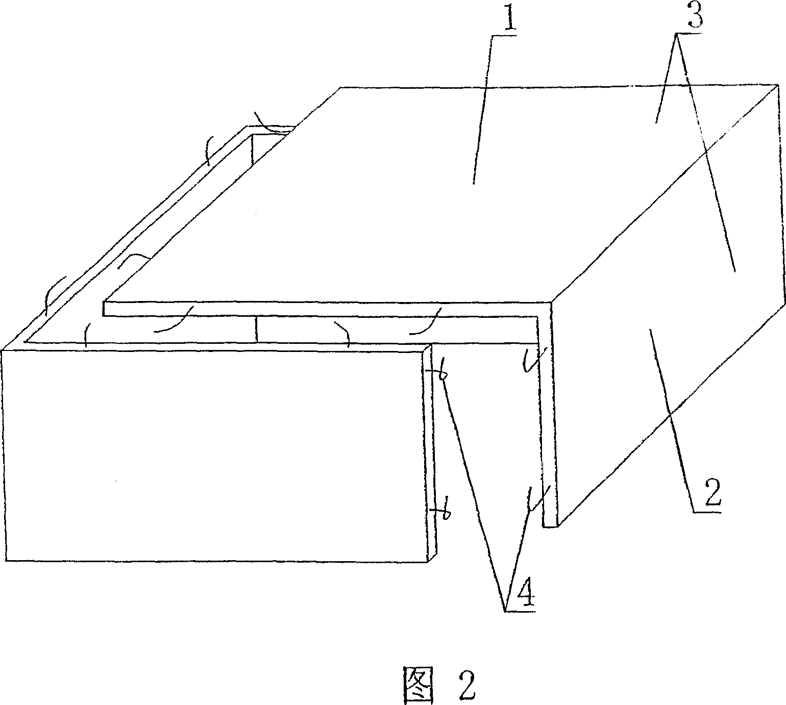 Cavity form component for concrete filling