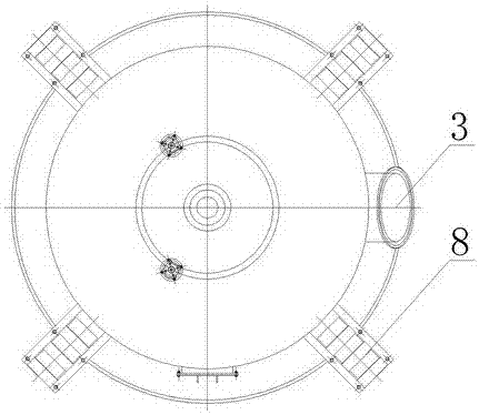 Use method of spiral step fin tower for purifying VOCs (volatile organic compounds) waste gas