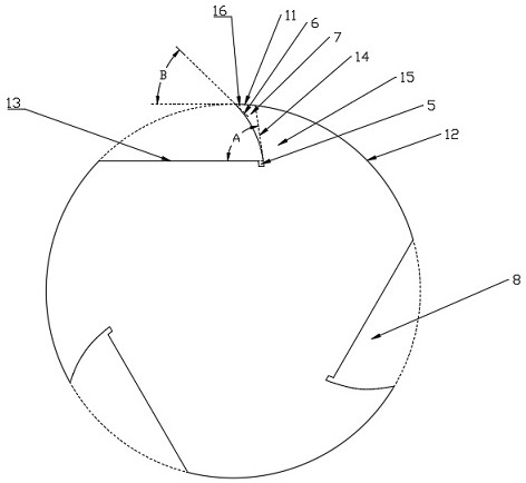 Cotton picker spindle with hook teeth of anti-attrition structure