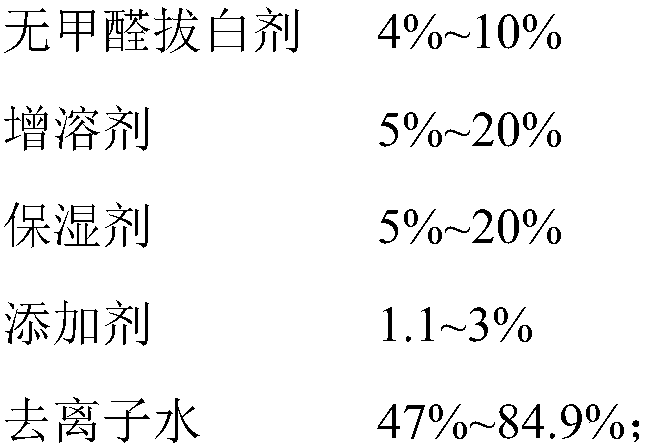 A kind of discharge printing composition