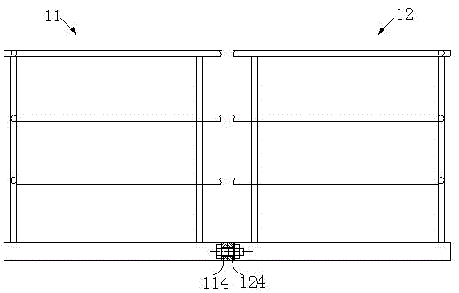 Steel tube concrete column high-altitude construction safety protection system