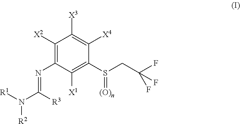 N-arylamidine-substituted trifluoroethyl sulfide derivatives as acaricides and insecticides