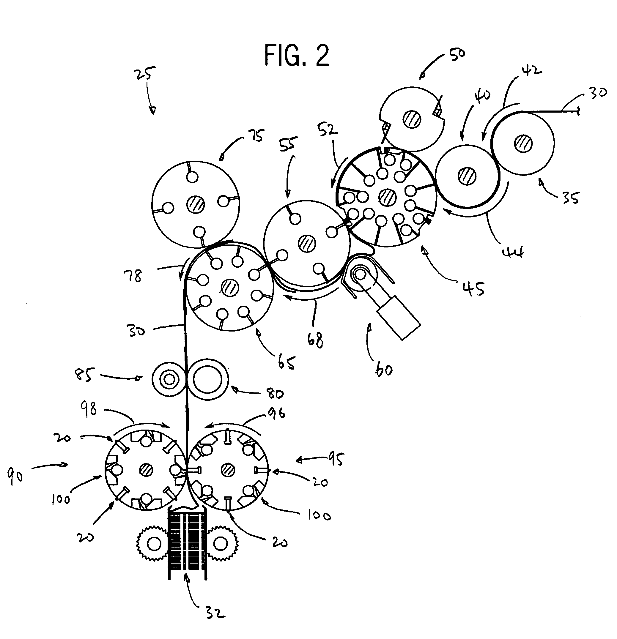 Assembly for and method of preventing buildup of debris in a folding roll tucker assembly