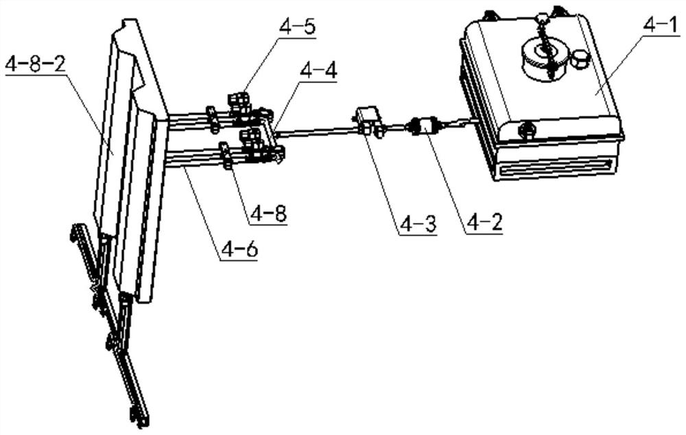 Self-propelled high-clearance pineapple flower forcing machine based on PLC control