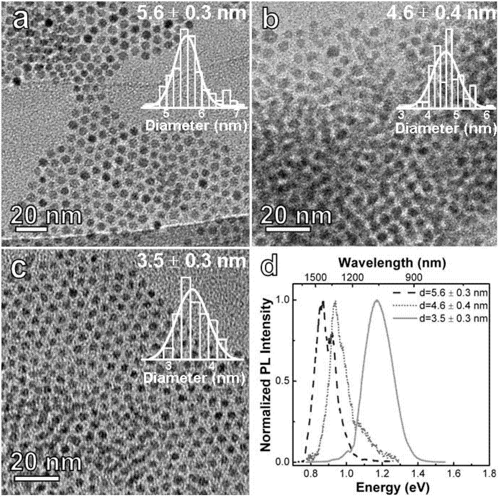 Method for synthesizing monodisperse colloid lead sulphide quantum dots with laser