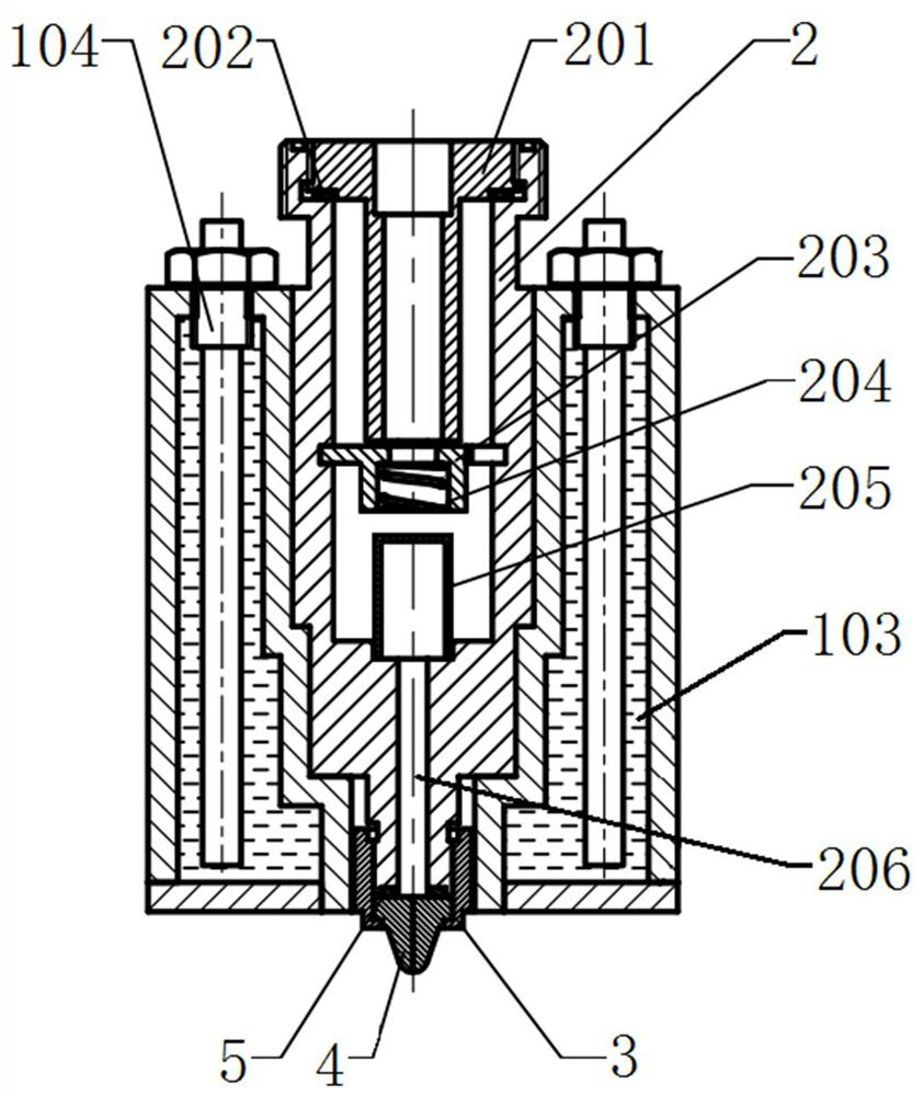 Molten droplet generating device for EUV light source