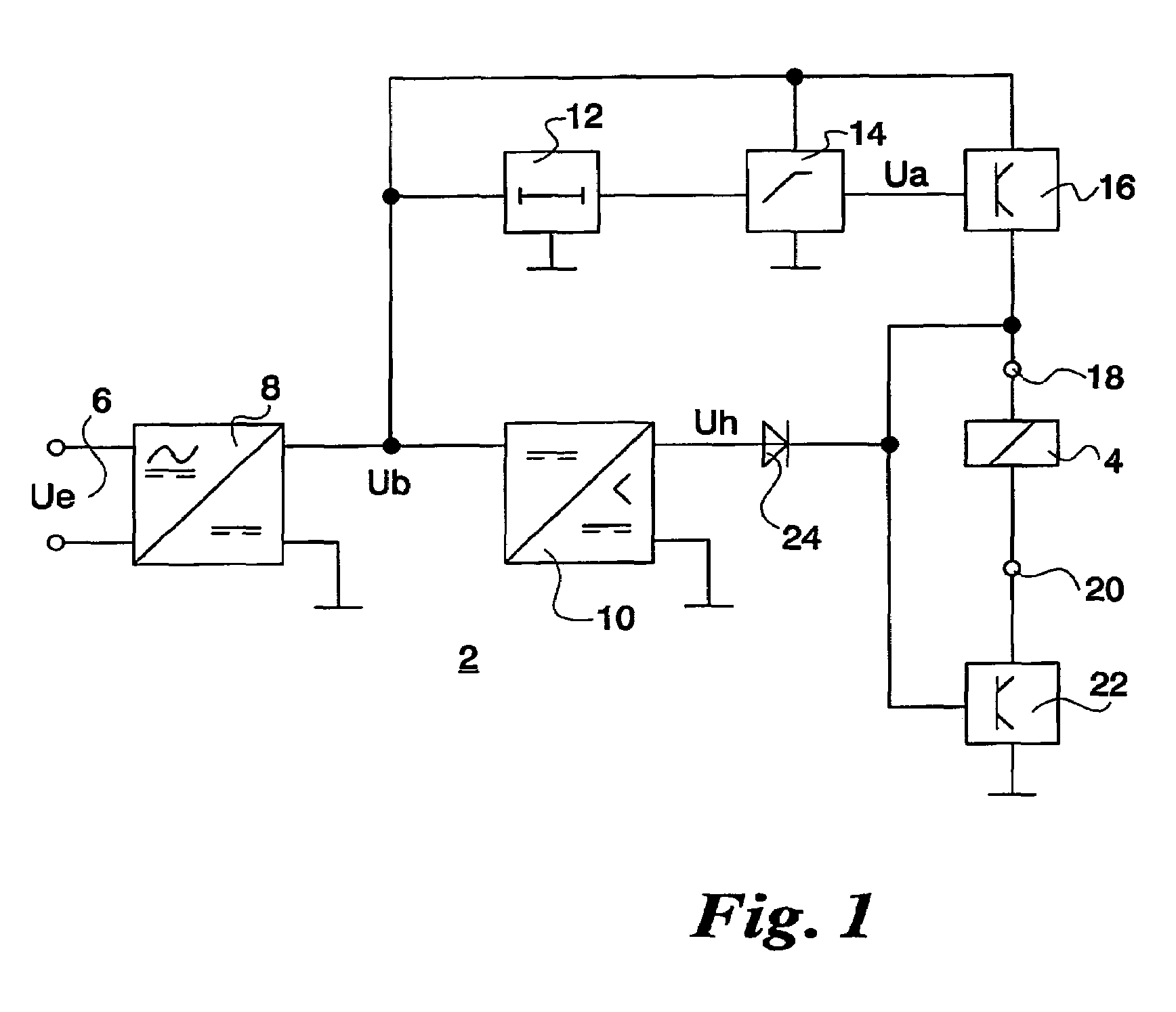 Control circuit for an electromagnetic drive