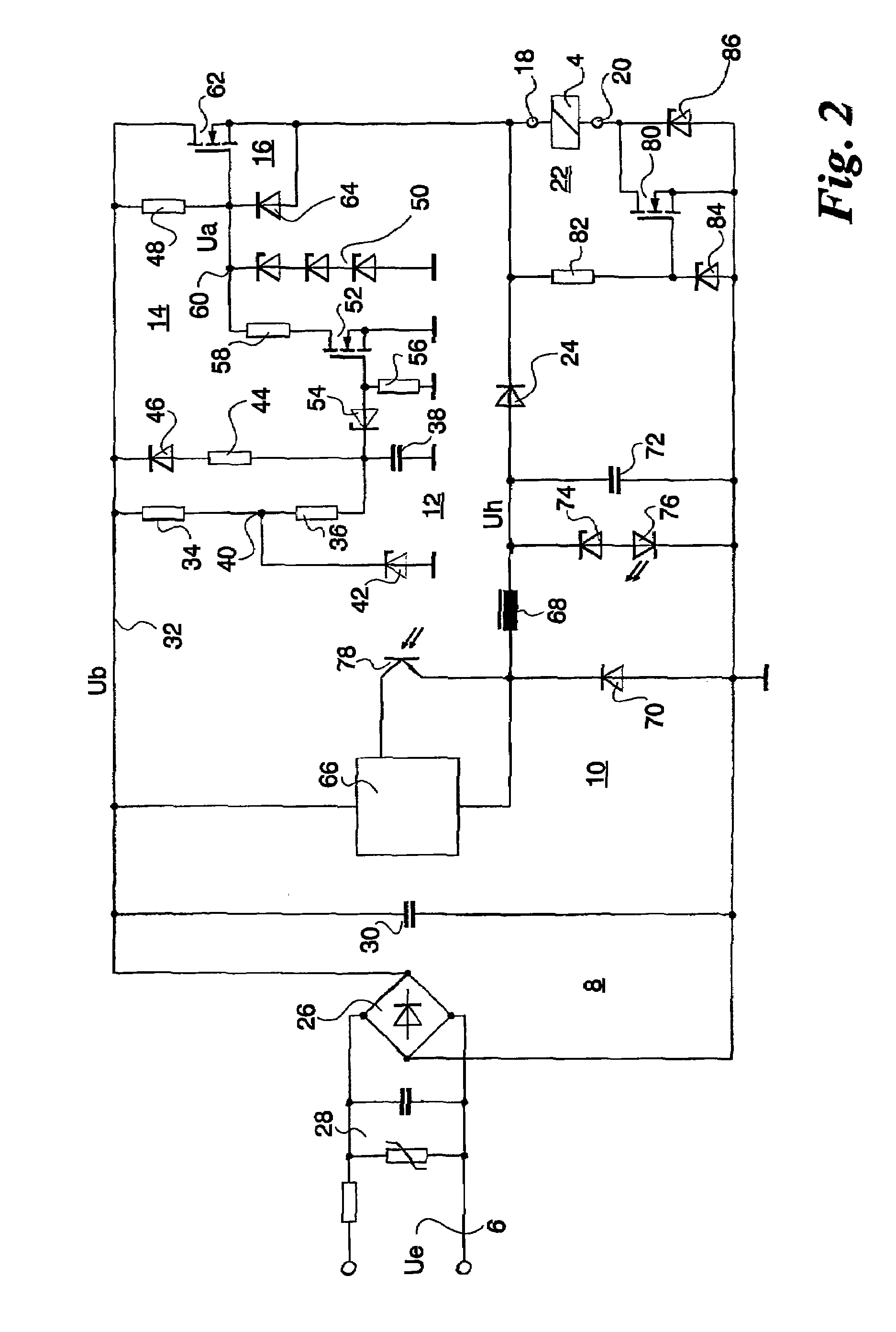 Control circuit for an electromagnetic drive