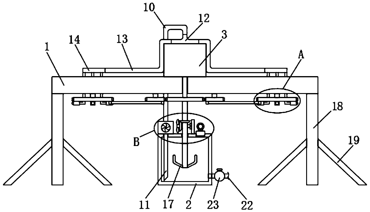 Fixed circular-sprinkling-range sprinkling machine