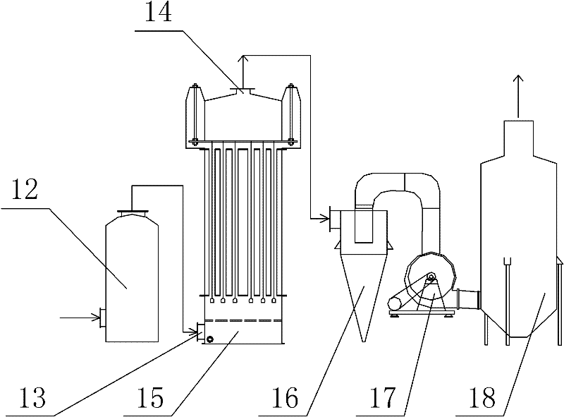 Device and method for decomposing rare earth ore through sulfuric acid low-temperature dynamic roasting