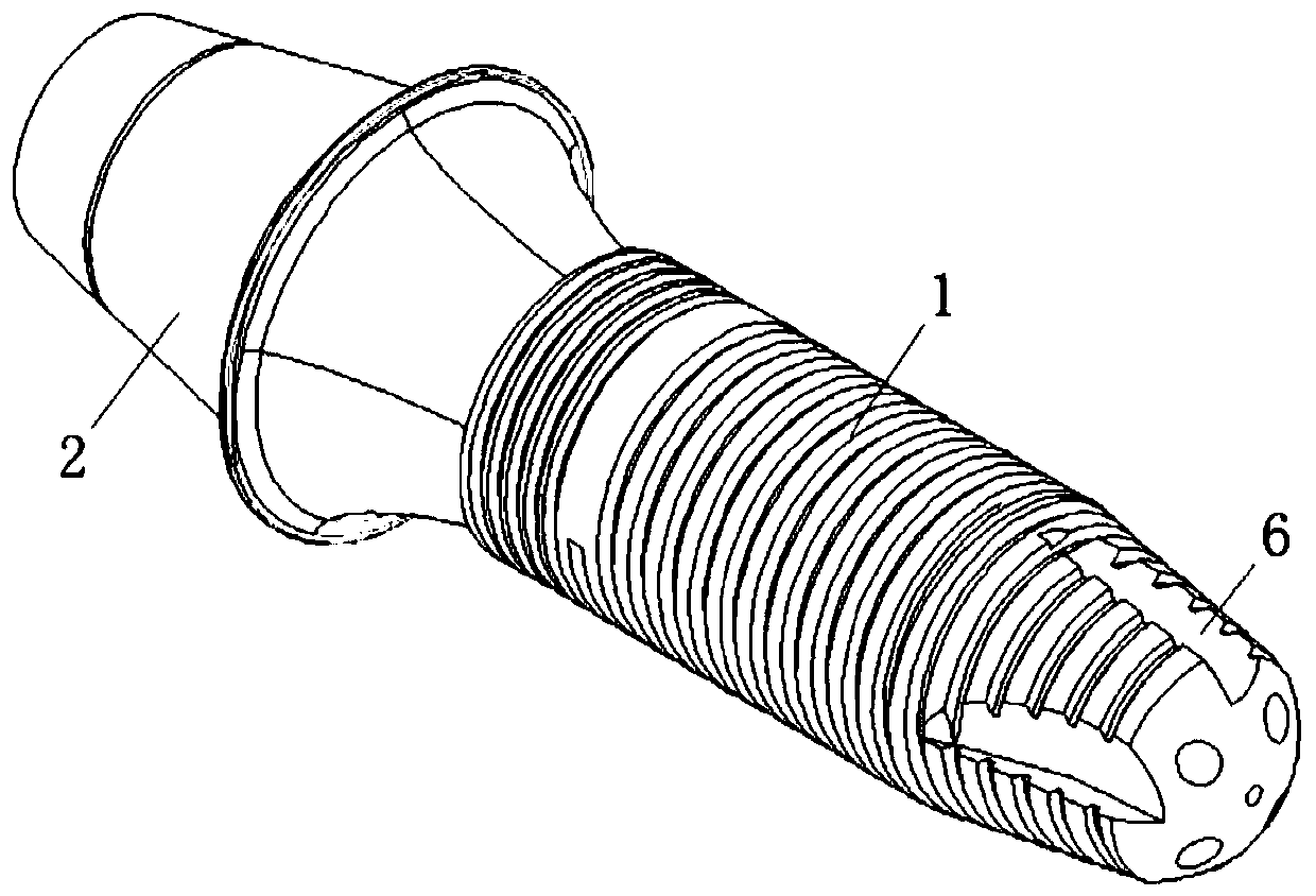 Dental implant and implanting method of teeth