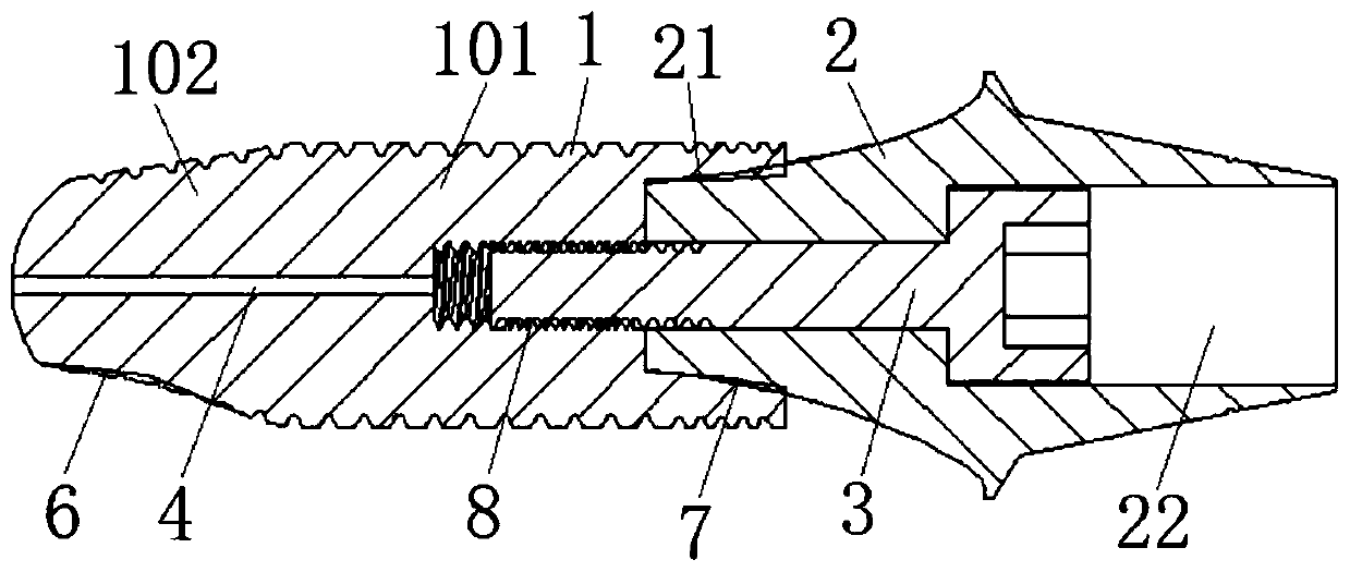 Dental implant and implanting method of teeth