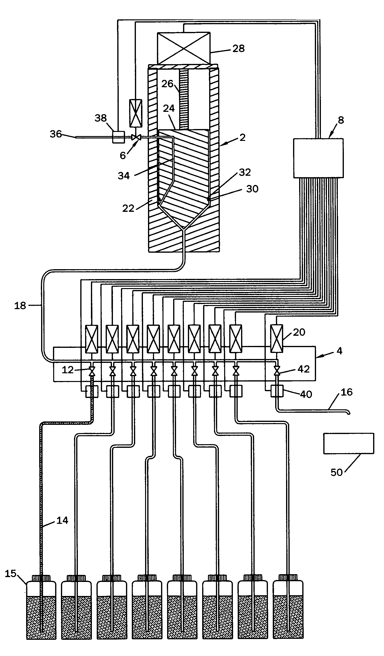 Device and method for the volumetric measurement and dispensing of liquids