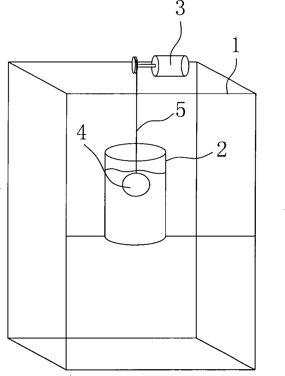 Device for preparing membrane by liquid level sedimentation method