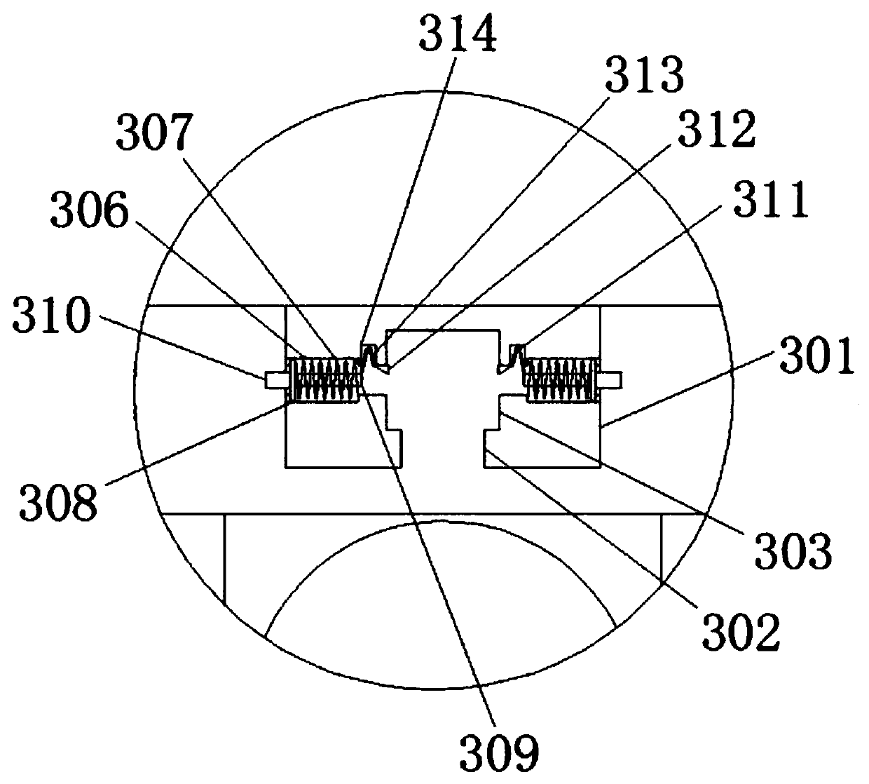 Plasticizer cable hidden wire storing device and method based on external connection wires