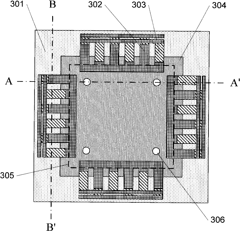 Differential MEMS (Micro-electromechanical Systems) capacitive microphone and preparation method thereof