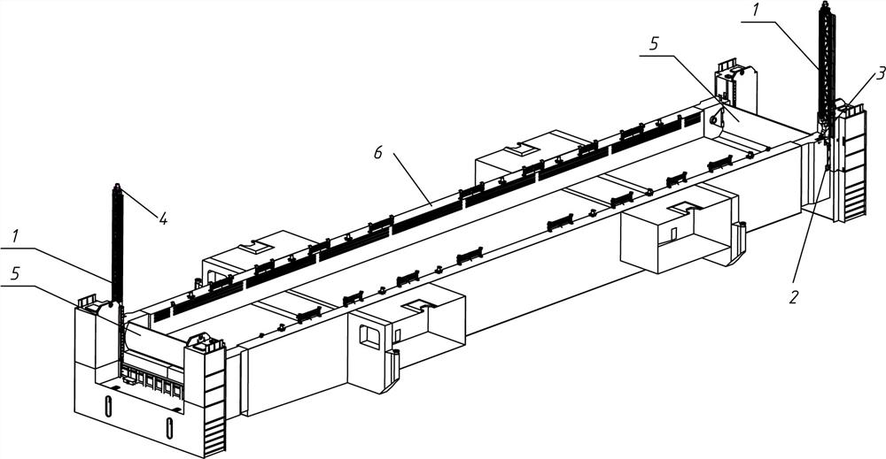 Rapid maintenance method and maintenance platform for ship compartment door of ship lift