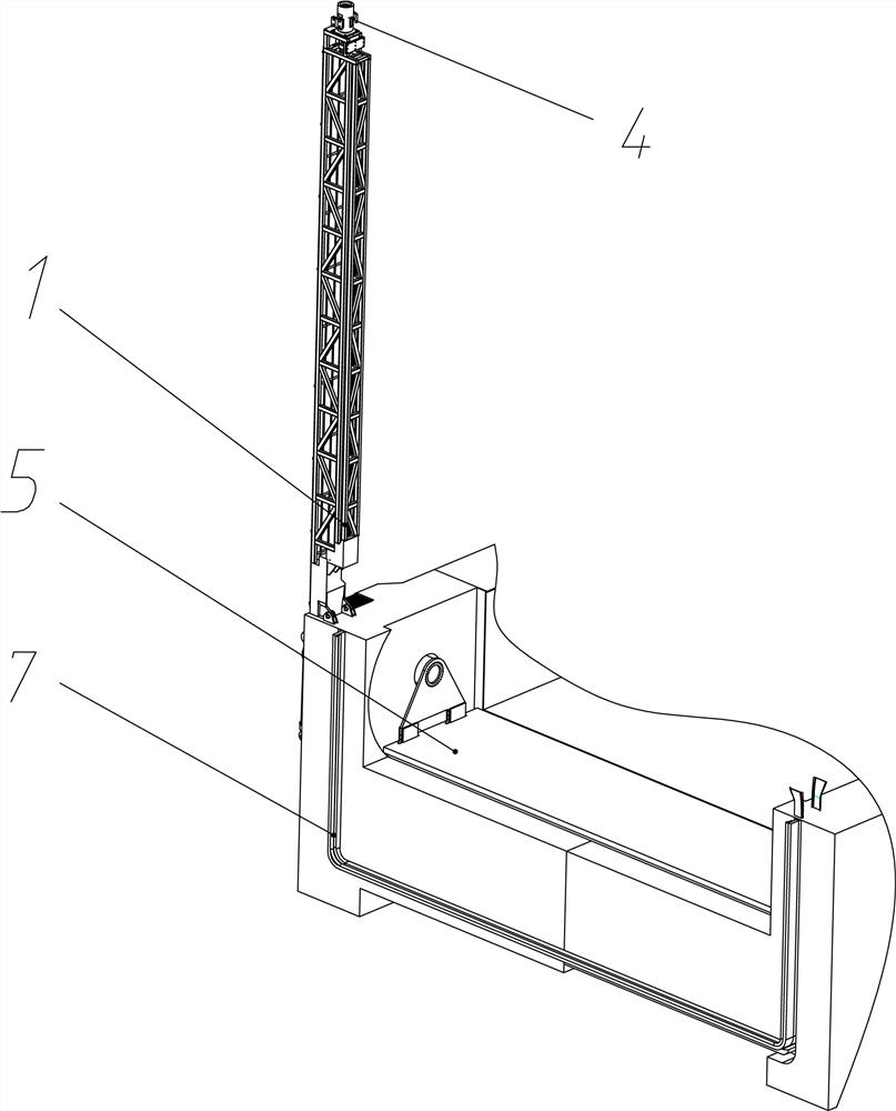 Rapid maintenance method and maintenance platform for ship compartment door of ship lift