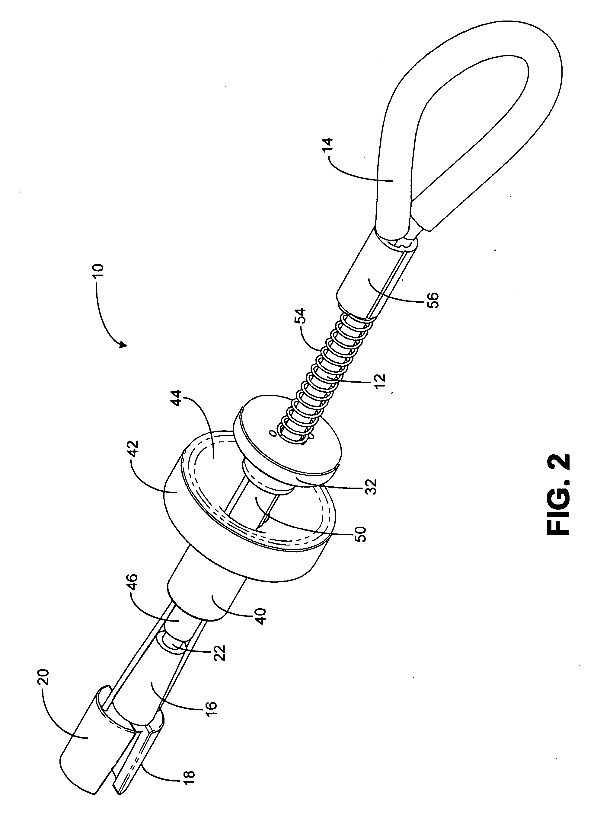 Chock release column for use with expansible hole anchor