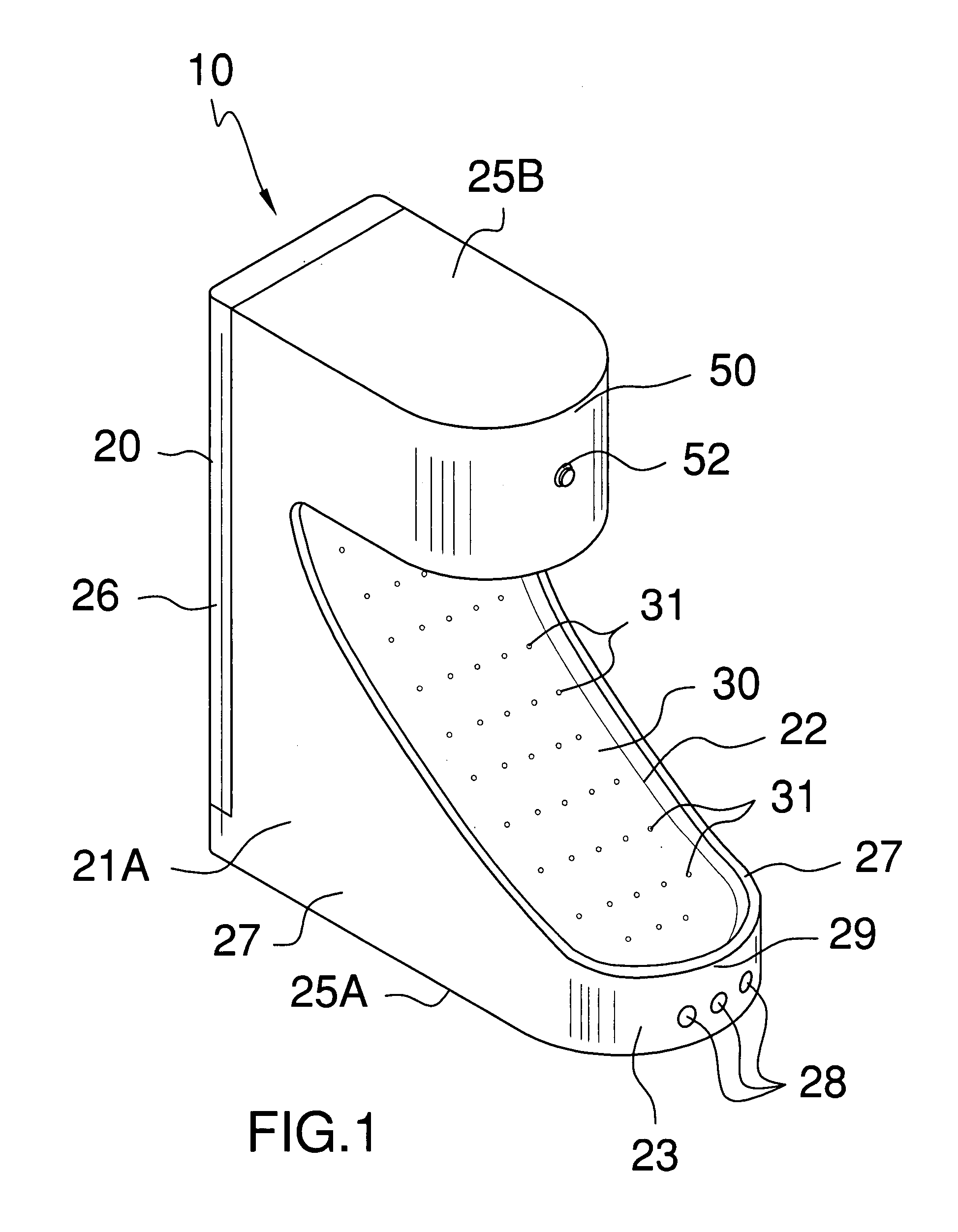 Foot drying device