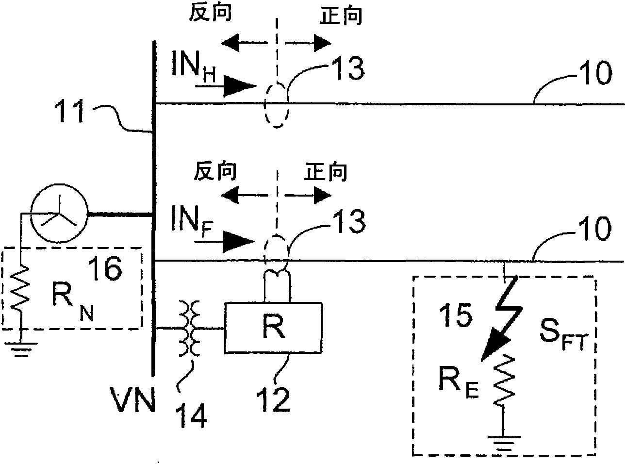 Method and system for carrying out transient and intermittent earth fault detection and direction determination in three-phase medium-voltage distribution system