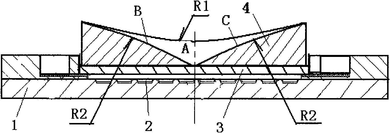 Light-distribution integrative LED light source