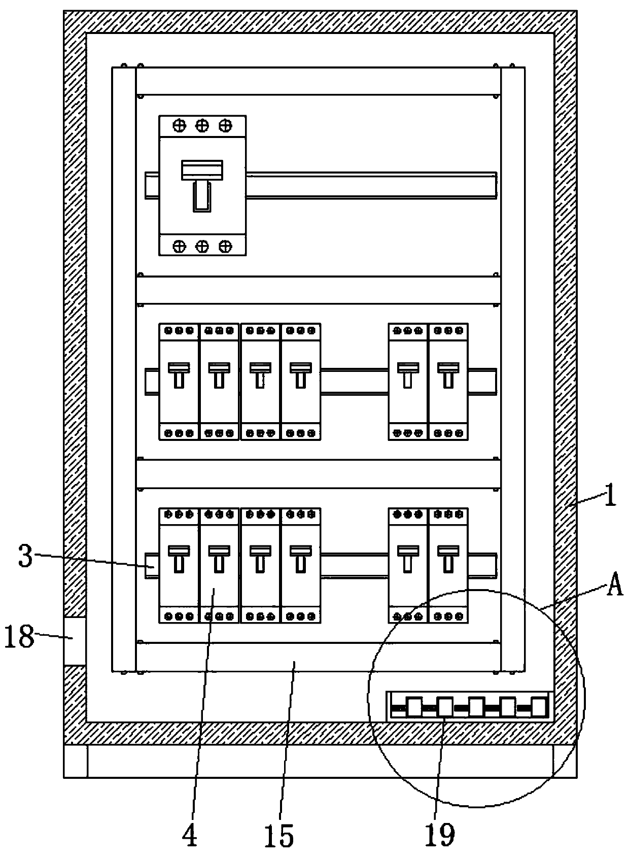 Power electrical control cabinet convenient for wiring