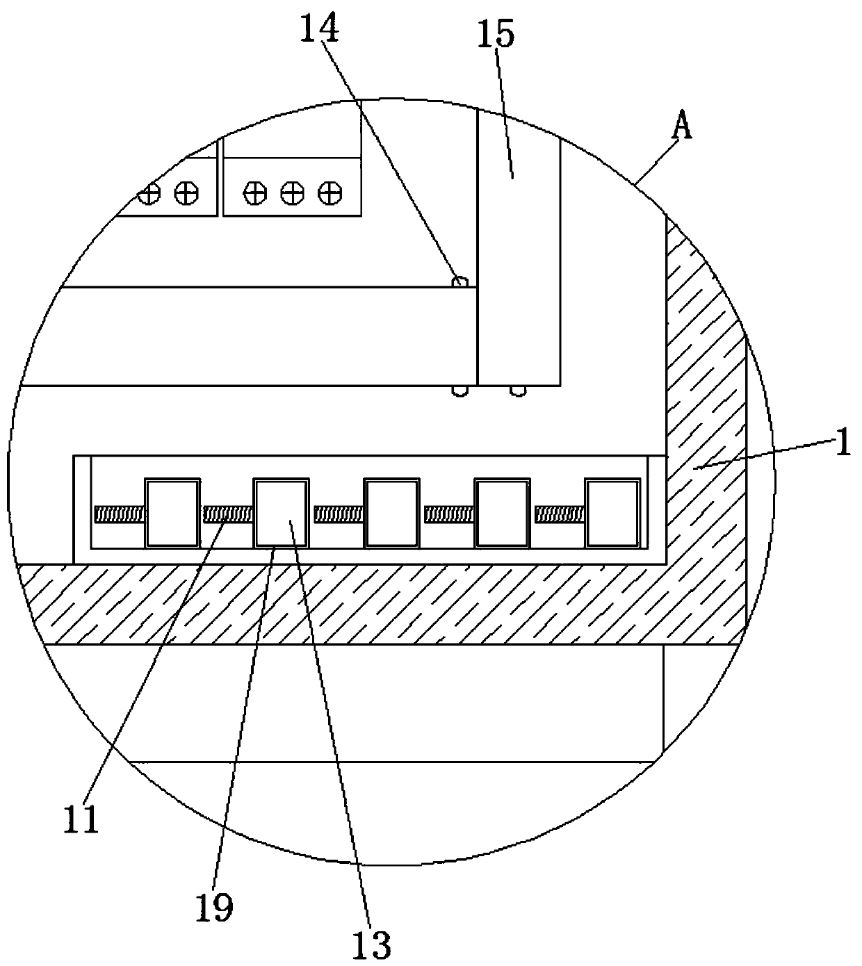 Power electrical control cabinet convenient for wiring