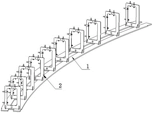 Suspension type train track beam, manufacturing method thereof and technical partition plates for track beam