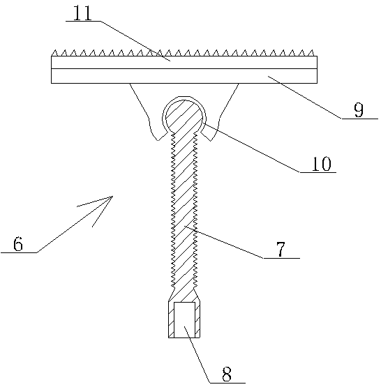 Mine tunnel supporting device