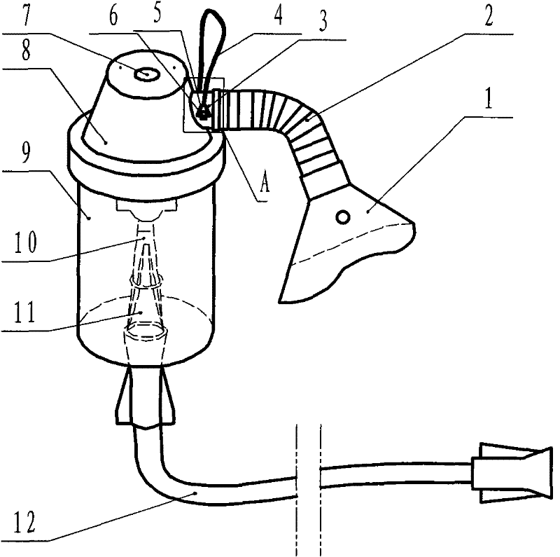 Oxygen atomization inhalator