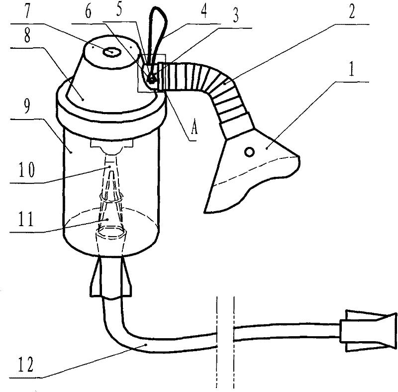 Oxygen atomization inhalator