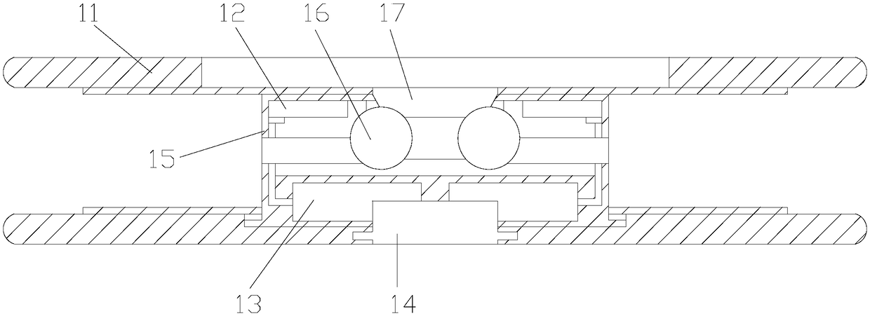 Magnetic damping sheet structure of magnetron flywheel of exercise bicycle