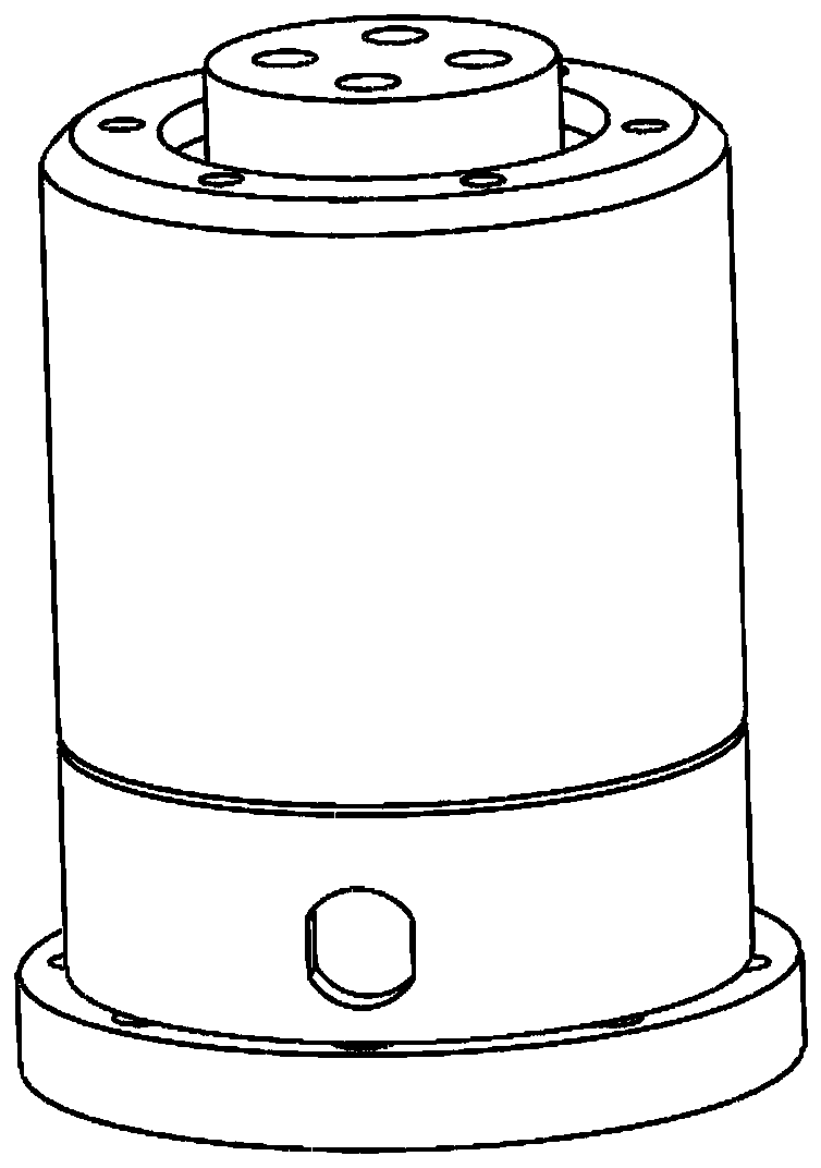 Cylindrical six-dimensional force sensor for sensing traction force