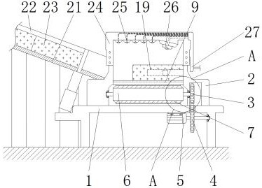 A conveying line for block frozen products that facilitates detection of block frozen aquatic products