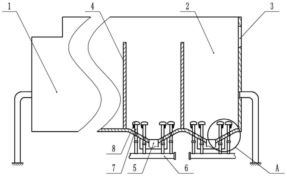 A hydraulic separation method for improving the cleanliness of quartz sand