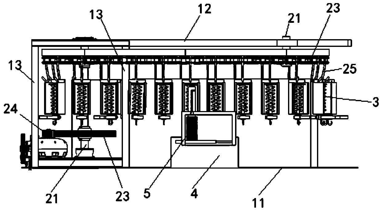 Integrated paint dip-coating and drying device