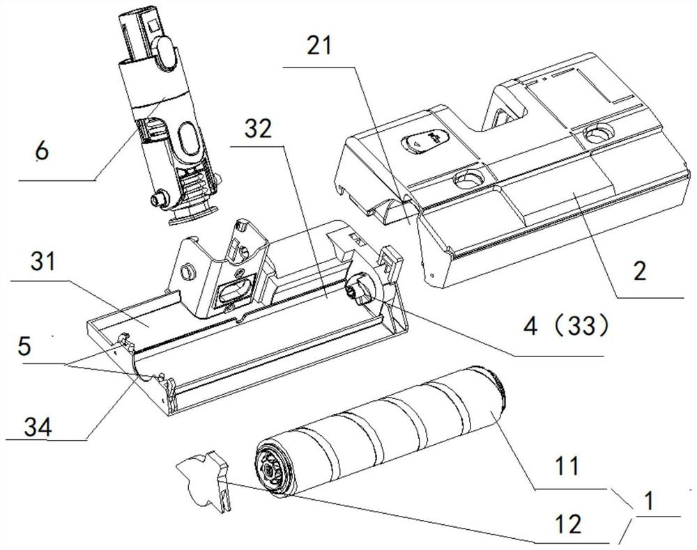 Floor brush and cleaning device