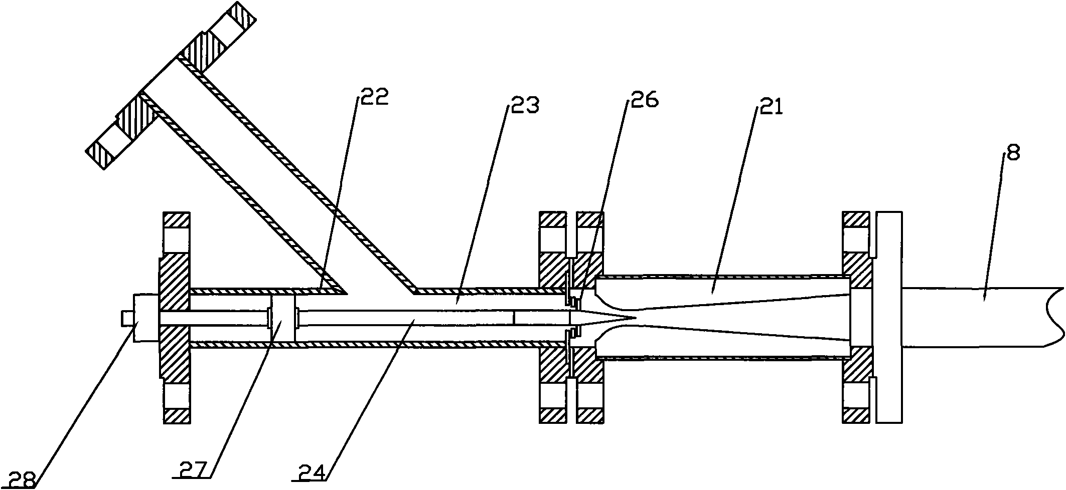 Differential-pressure air conditioning device of pipeline pneumatic conveying system and control method thereof